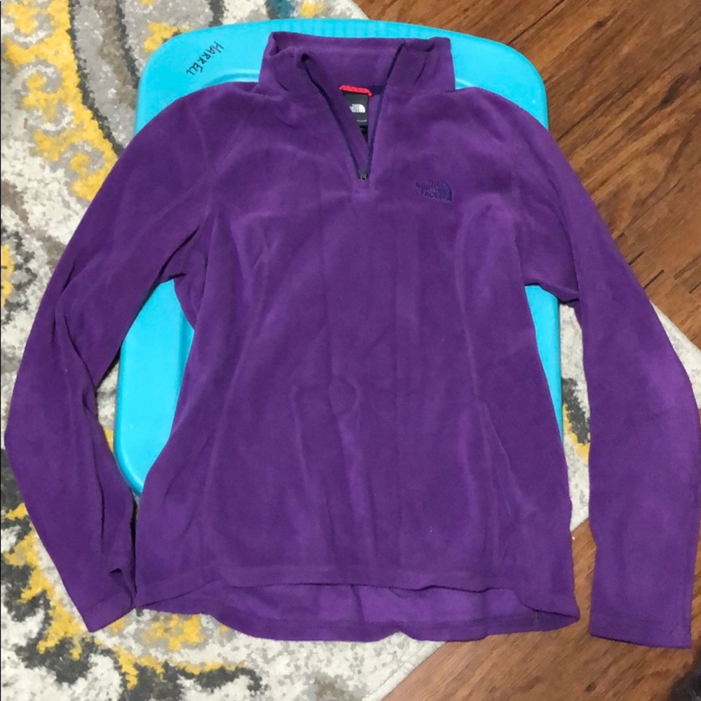 The north face quarter zip fleece pullover